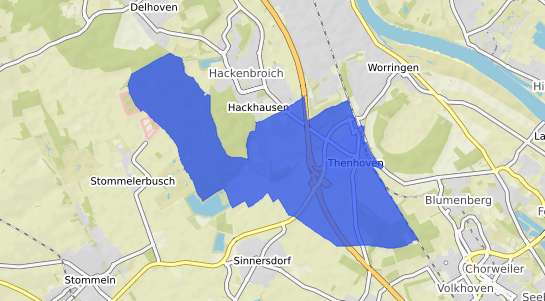 Bodenrichtwertkarte Köln Roggendorf Thenhoven